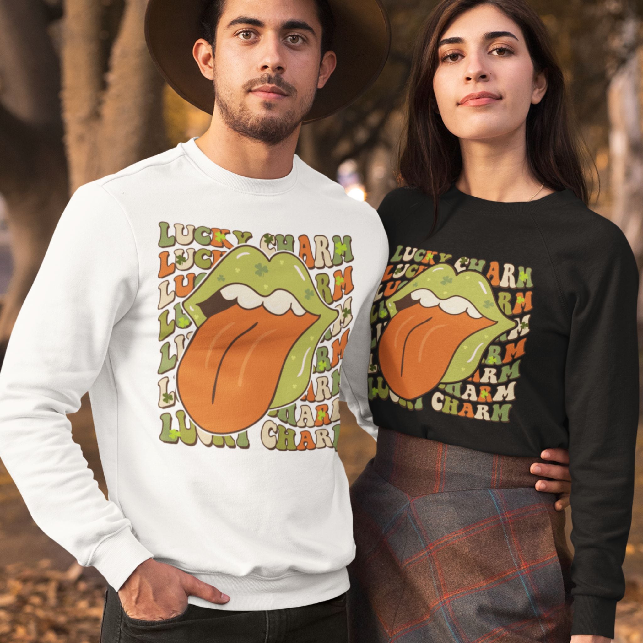 Lucky Charm Lips and Tongue Sweatshirt