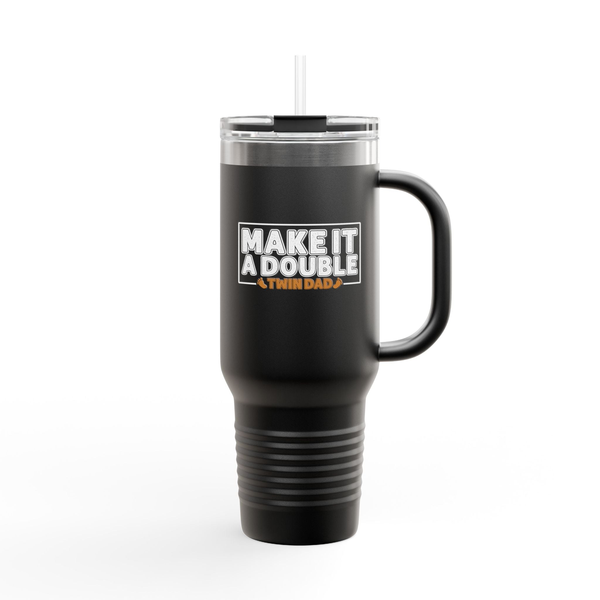 Make It A Double #twindad 40oz Insulated Travel Mug