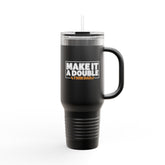 Make It A Double #twindad 40oz Insulated Travel Mug