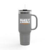 Make It A Double #twindad Insulated Travel Mug