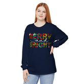 Merry and Bright Christmas Long Sleeve Shirt