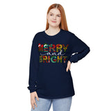 Merry and Bright Christmas Long Sleeve Shirt