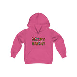 Merry and Bright Hoodie Sweatshirt For Kids