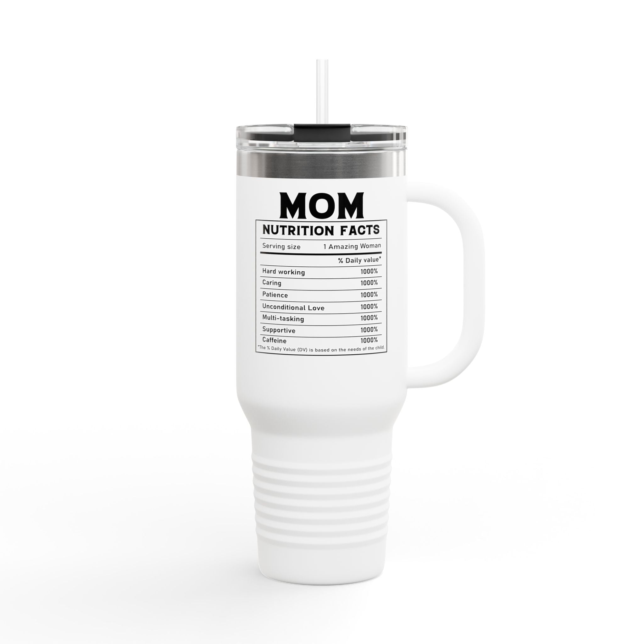 Mom Nutrition Facts Travel Mug