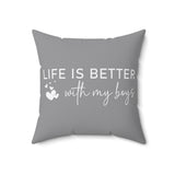 Mom of Boys Pillow Cover
