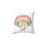 Never Forget The Difference You Make Throw Pillow