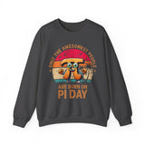 Only The Awesomest People Are Born On Pi Day Math Teacher Sweatshirt