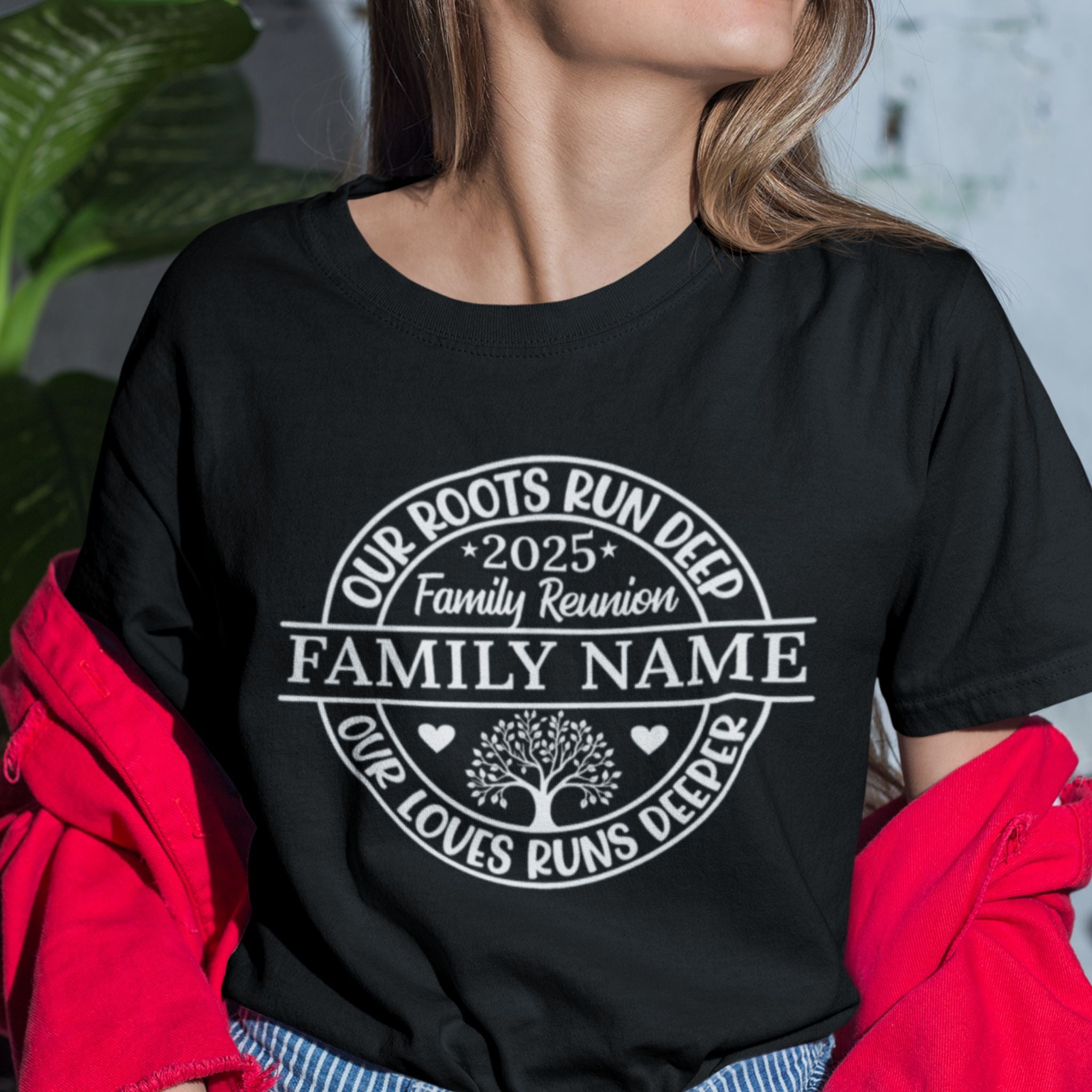 Our Roots Run Deep with Heart Family Group Shirt