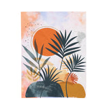 Palm Leaf Summer Throw Blanket