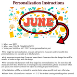 Retro Style Custom Name Beach Towel, Groovy 70's Design, Colorful Beach Towel, Personalized Pool Towel, Vacation Birthday Gift