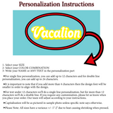 RETRO Style Personalized Beach Towel, Personalized Name Bath Towel, Custom Pool Towel Beach Towel With Name, Birthday Vacation Gift