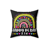 Pi Day Rainbow Pillow Cover