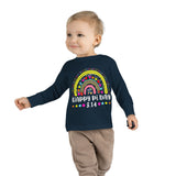 Pi Day Rainbow Toddler Long Sleeve Tee