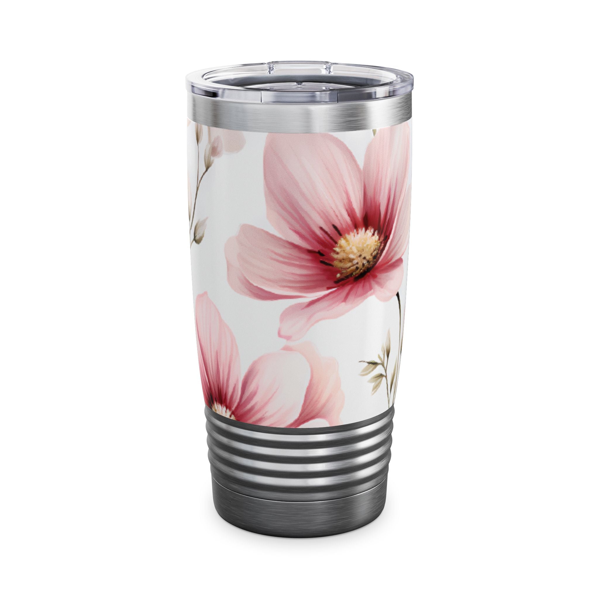 Pink Daisy Ringneck Tumbler