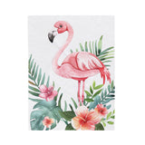 Pink Flamingo Velveteen Blanket