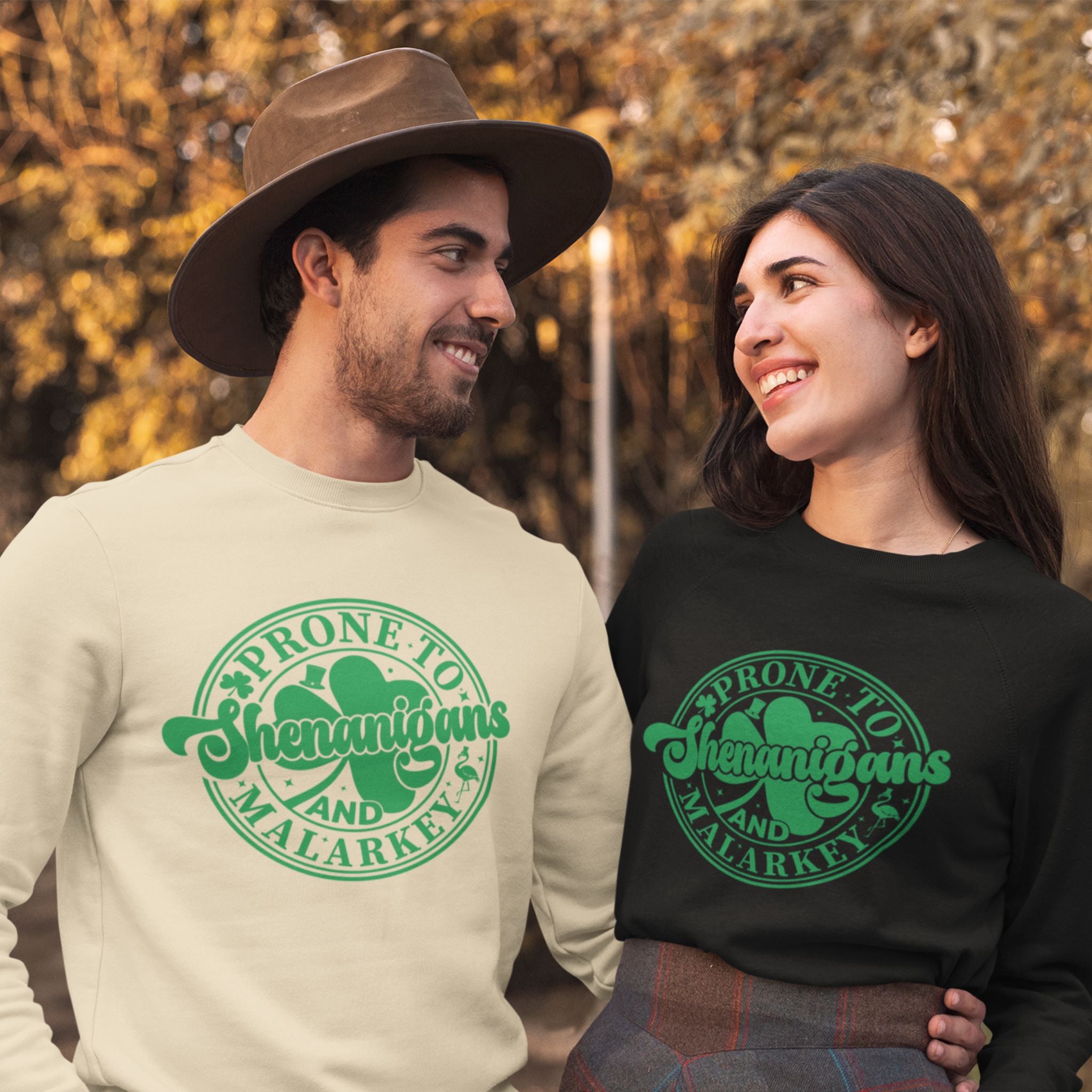 Prone To Shenanigans And Malarkey Shamrock Sweatshirt