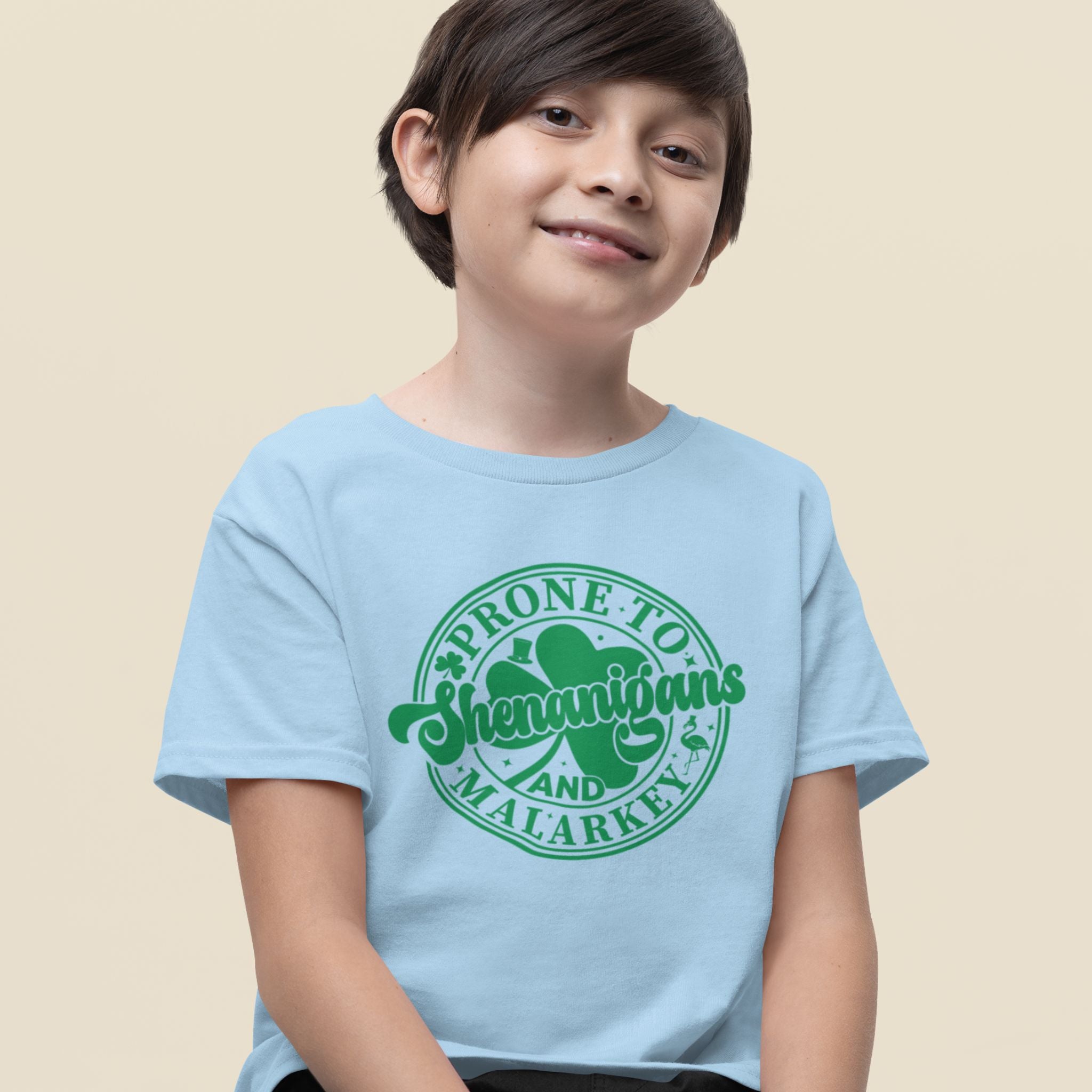 Prone To Shenanigans and Malarkey Kids Shirt