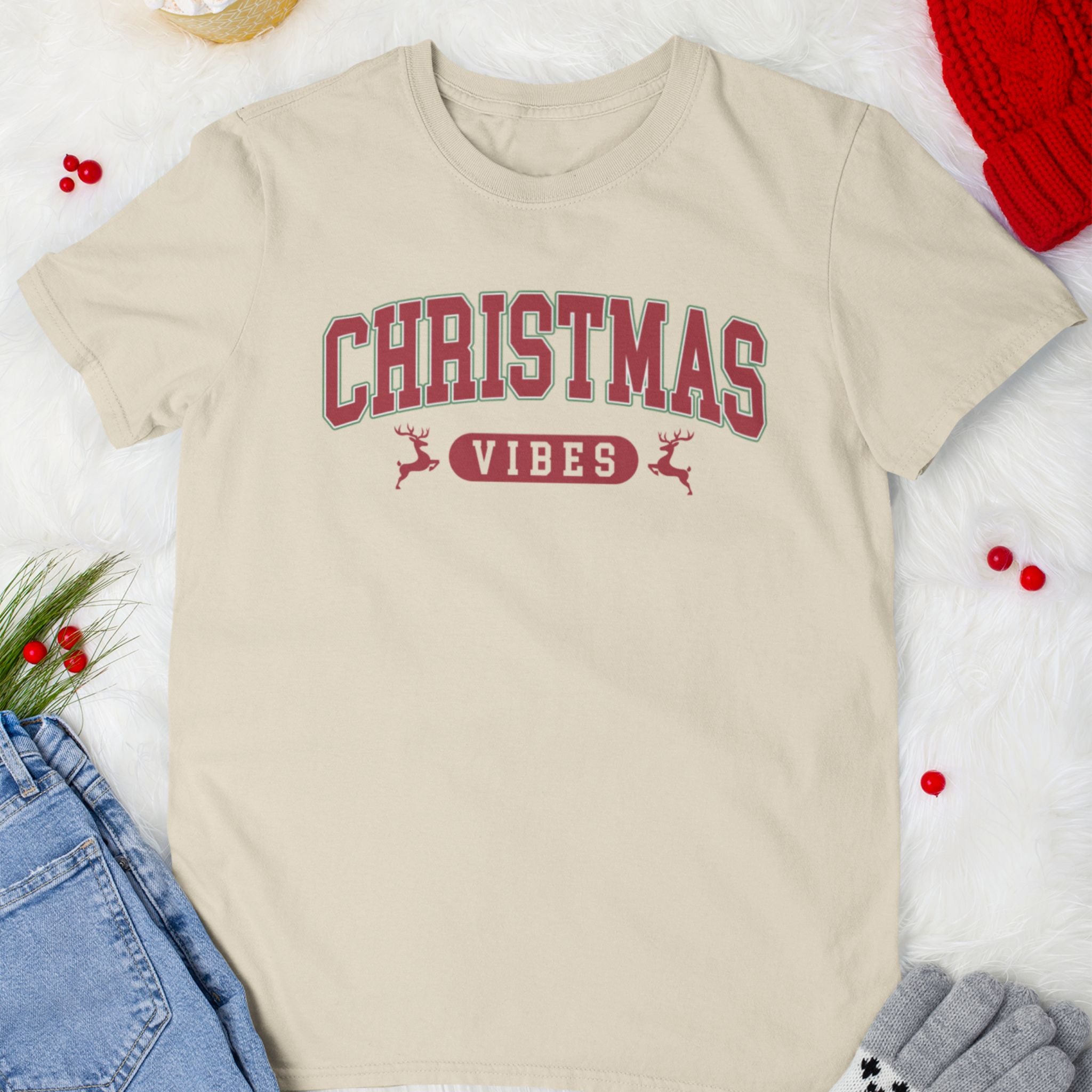 Retro Christmas Vibes T-Shirt