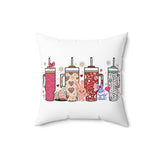 Retro Obsessive Cup Disorder Valentine Pillow