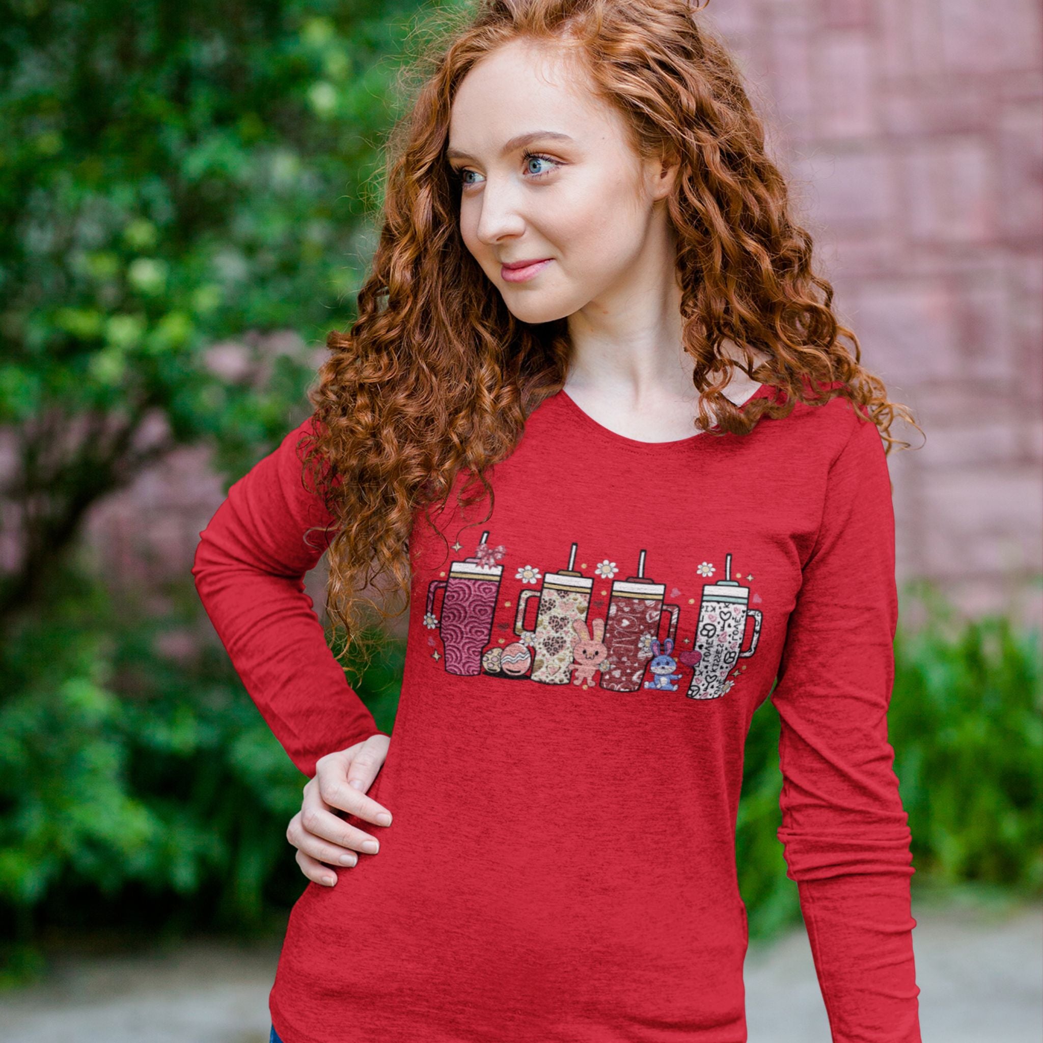 Retro Obsessive Cup Disorder Valentine's Day Long Sleeve