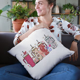 Retro Obsessive Cup Disorder Valentine's Day Pillow Cover