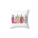 Retro Obsessive Cup Disorder Valentine's Day Pillow