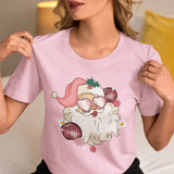 Retro Pink Santa Christmas Shirt