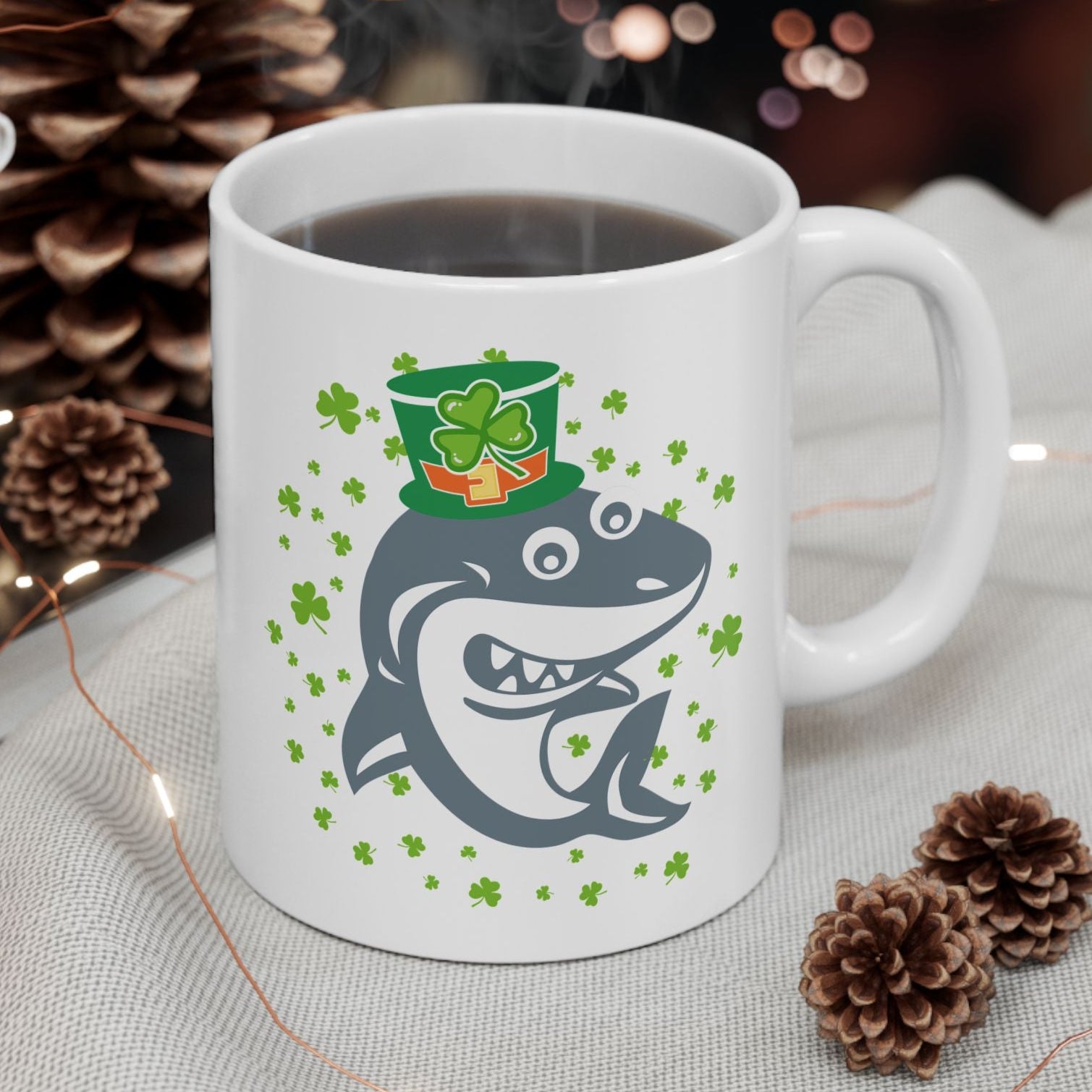 Shamrock Shark Coffee Mug