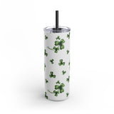 Shamrocks Clover Leaf Skinny Matte Tumbler