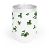 Shamrocks Clover Leaf Wine Tumbler