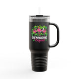Shenanigan Squad Irish Flamingo 40oz Travel Mug