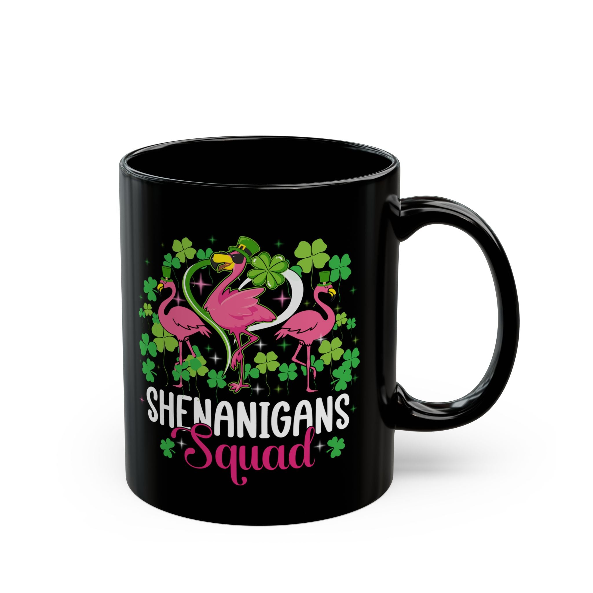 Shenanigan Squad Irish Flamingo Coffee Mug