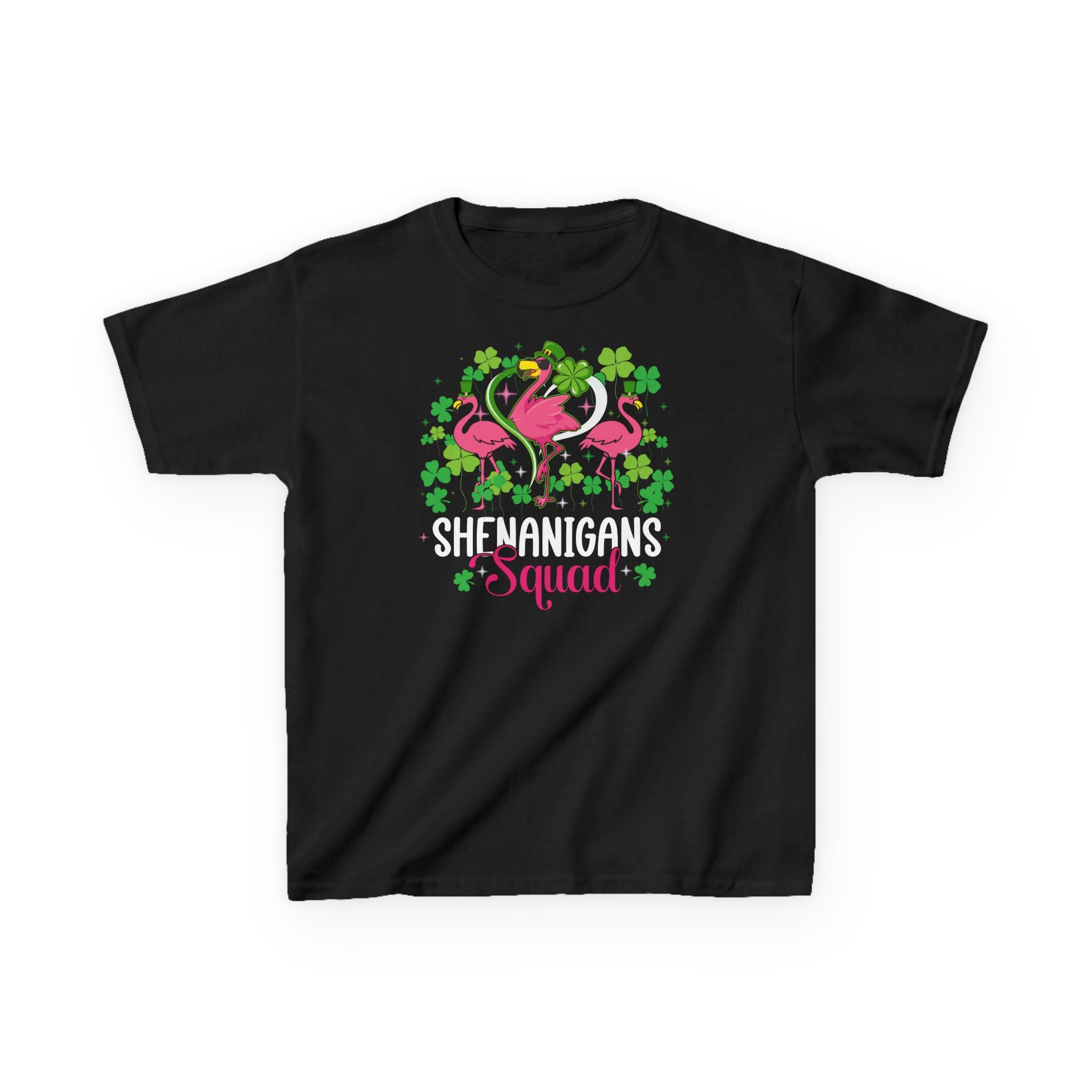 Shenanigan Squad Irish Flamingo Kids Shirt