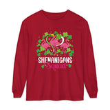 Shenanigan Squad Irish Flamingo Long Sleeve Shirt