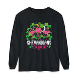 Shenanigan Squad Irish Flamingo Long Sleeve Tshirt