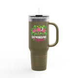 Shenanigan Squad Irish Flamingo Travel Mug