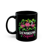 Shenanigan Squad Shamrock Flamingo Coffee Mug