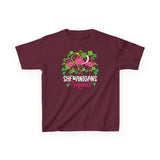 Shenanigan Squad Shamrock Flamingo Kids Shirt