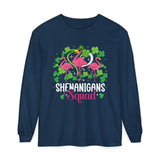 Shenanigan Squad Shamrock Flamingo Long Sleeve Shirt