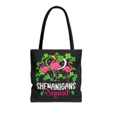 Shenanigan Squad Shamrock Flamingo Tote Bag