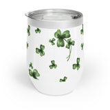 St. Patrick Clover Leaf Wine Tumbler