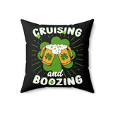 St Patricks Day Drinking Cruising and Boozing Pillow Cover