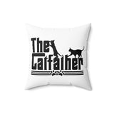 The Catfather Throw Pillow