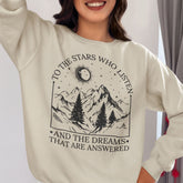 To The Stars Who Listen And The Dreams That Are Answered Sweatshirt, Velaris City Of Starlight Shirt, The Night Court Shirt, SJM Shirt, ACOTAR Shirt