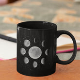 Moon Phase Mug, Lunar Phases Mug, Moon Coffee Mug, Astronomy Gift
