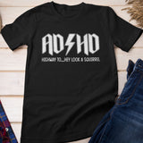 ADHD Shirts, Mental Health T-Shirt, Funny Saying Graphic Tees, ADHD Awareness Tshirt, Gifts for Friend, Highway To Hey Look a Squirrel Shirt