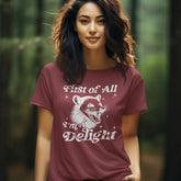 Sarcastic Shirt, First Of All I'm A Delight Shirt, Possum Lover Gift, Self Love Shirt, Funny Saying Shirt, Funny Animal Shirt