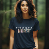 Floral Emergency Nurse Shirt, Emergency Nurse T-Shirt, Emergency Room Nurse Tshirt, Emergency Department Gift For New Er Nurse