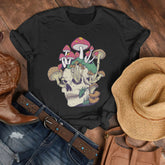 Mushroom Shirt, Skull Shirt, Skeleton Shirt, Mushroom Tshirt, Botanical Shirt, Cottagecore Shirt, Magic Mushroom, Skeleton Crewneck, Gardening Shirt