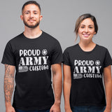 Custom Proud Army Family Shirts, USA Army Dad T-Shirt, Cool Army Family Outfits, Military Family Shirt, Graduation Tee, Personalized Name